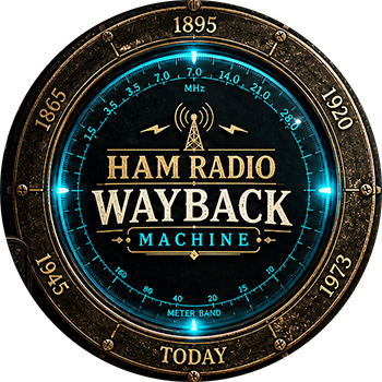 Logo Design to intro Ham Radio Wayback Machine Newsletter
